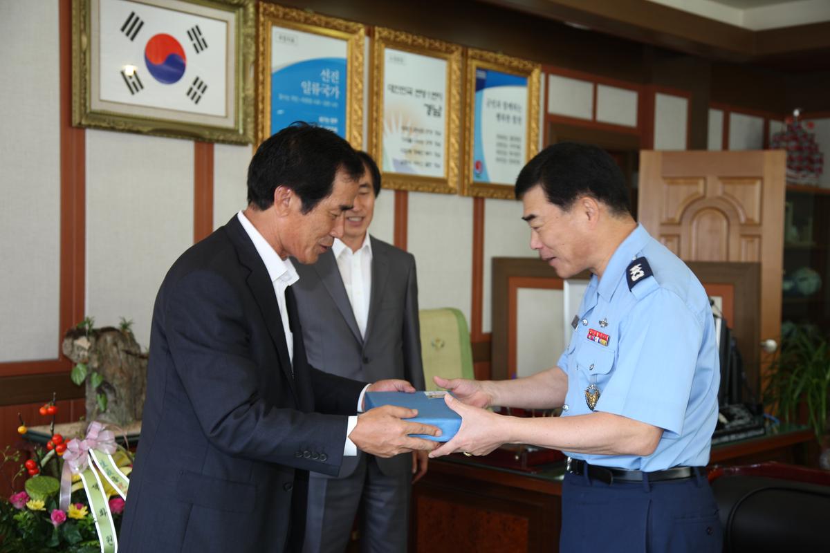 김도호 공군 소장 방문