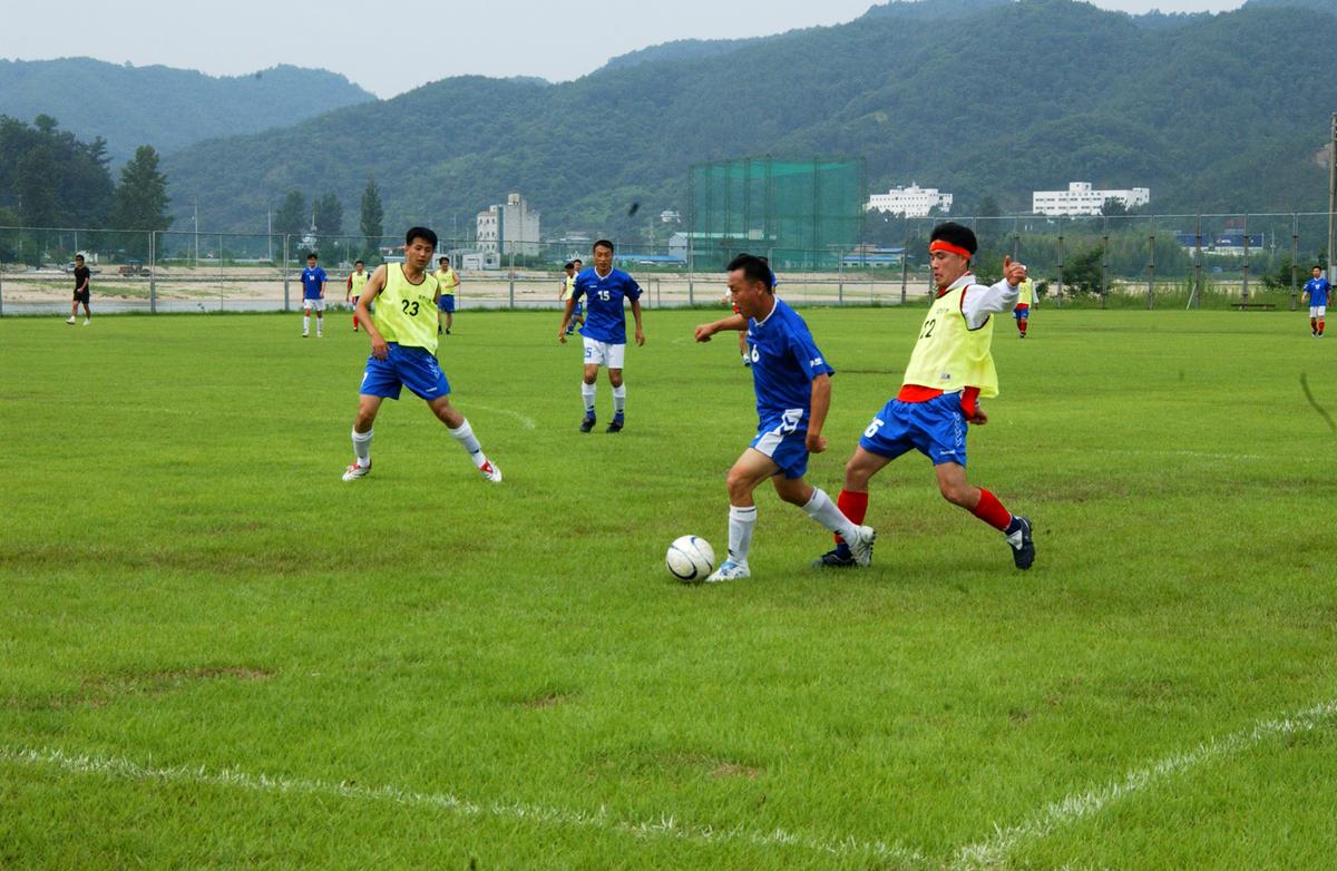 쌍용무소자동차·합천군 친선축구대회