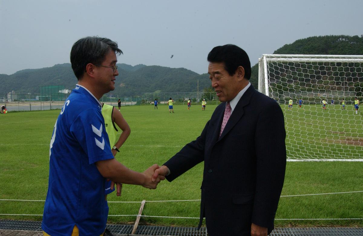 쌍용무소자동차·합천군 친선축구대회