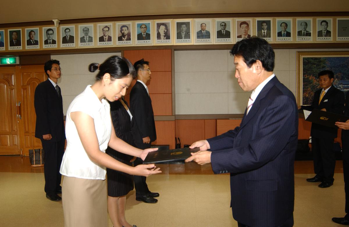 신규 전출공무원 임명장 전달식