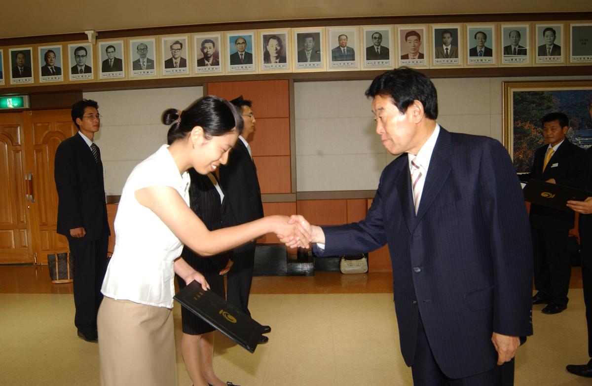신규 전출공무원 임명장 전달식