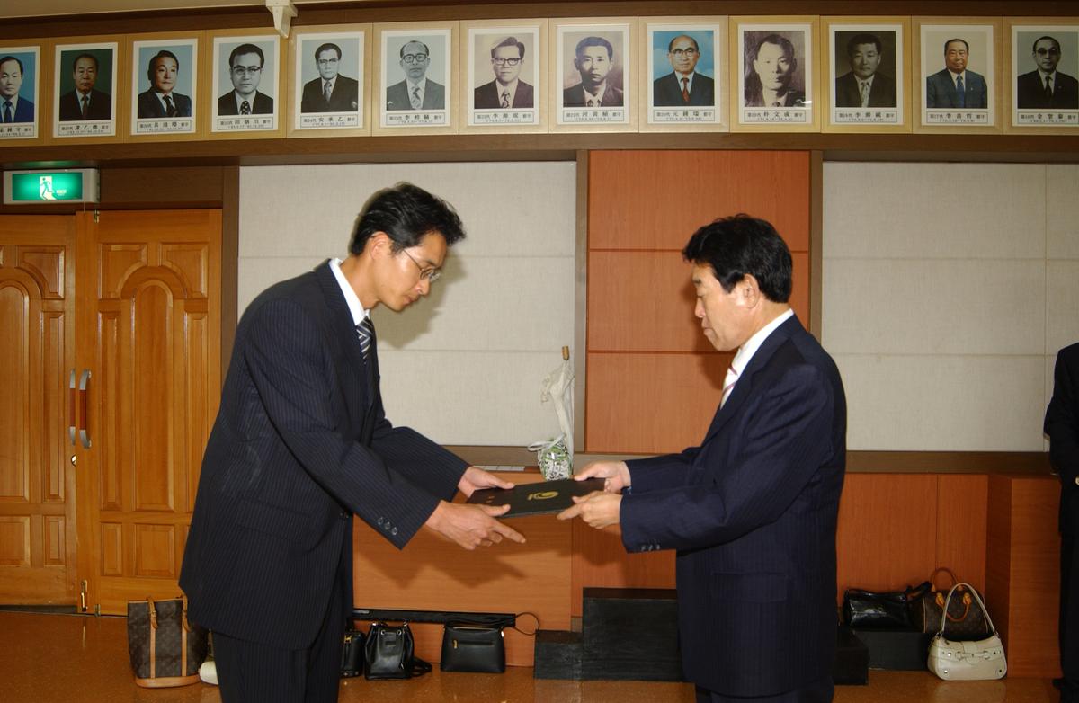 신규 전출공무원 임명장 전달식