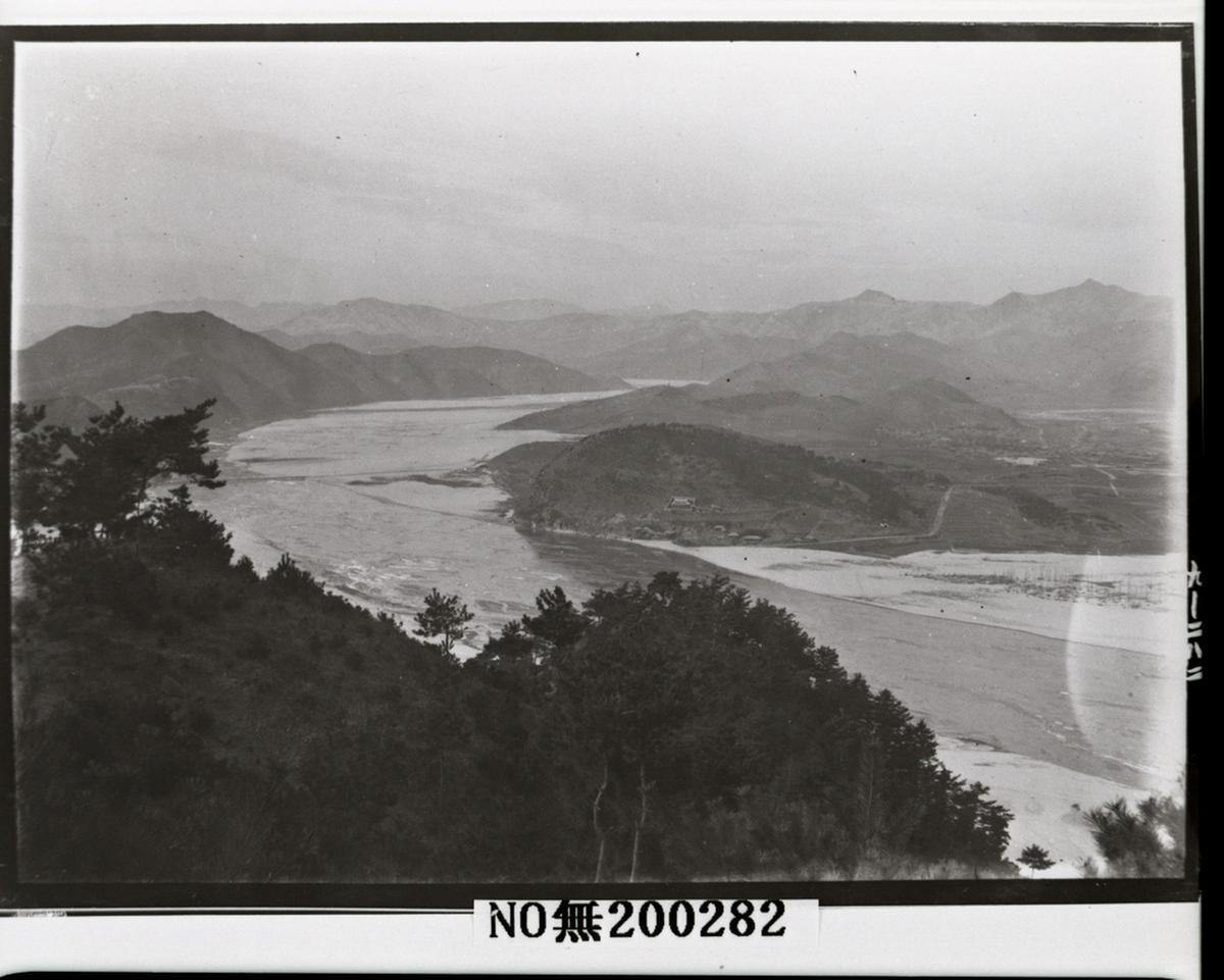 함벽루화 합천읍 1920