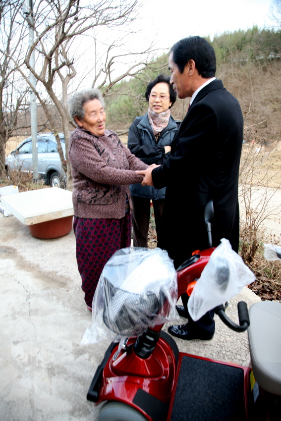 삼가면 스쿠터 전달