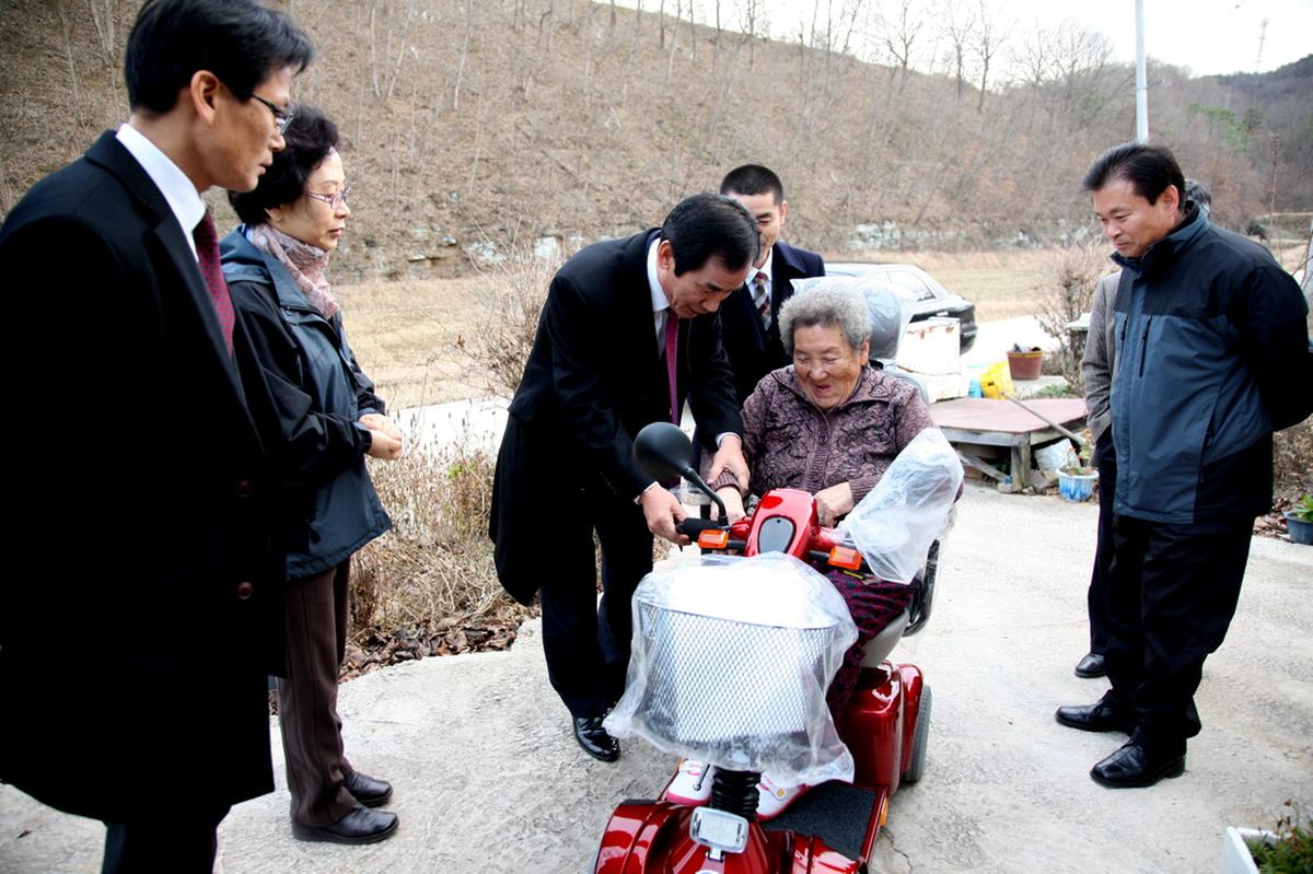 삼가면 스쿠터 전달