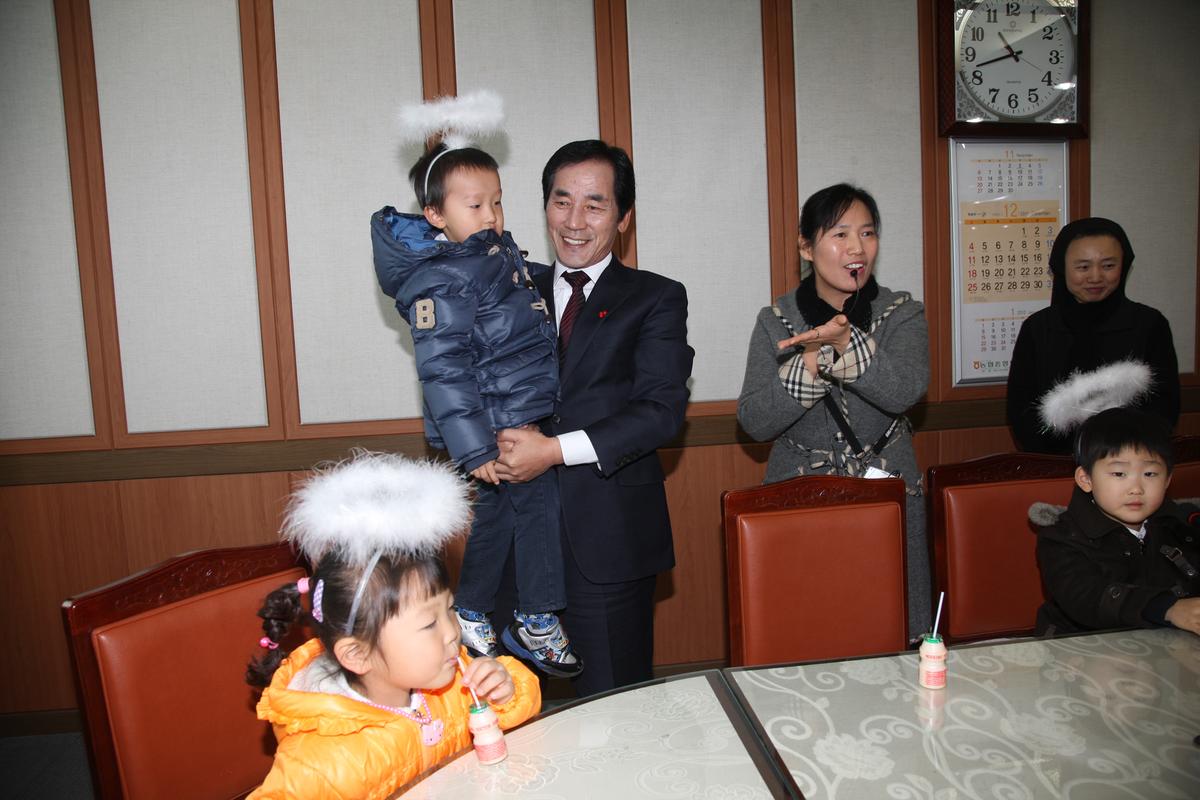 합천 성모유치원생 군청방문