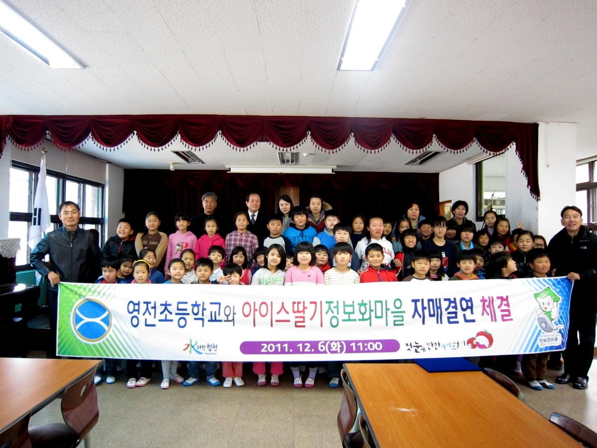 자매결연 아이스딸기