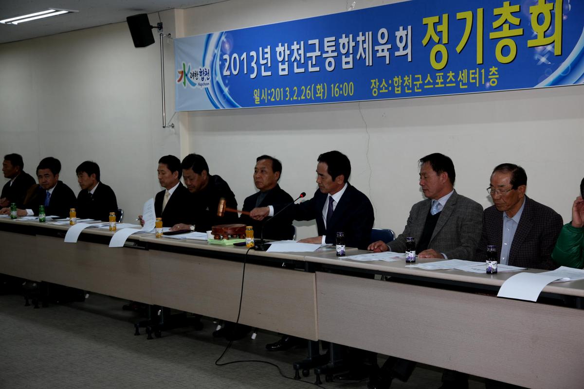 합천군 통합체육회 정기총회