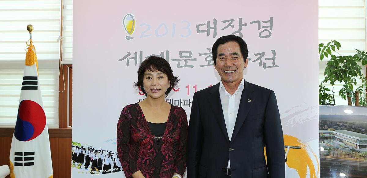 배상문 모친 합천군청 방문