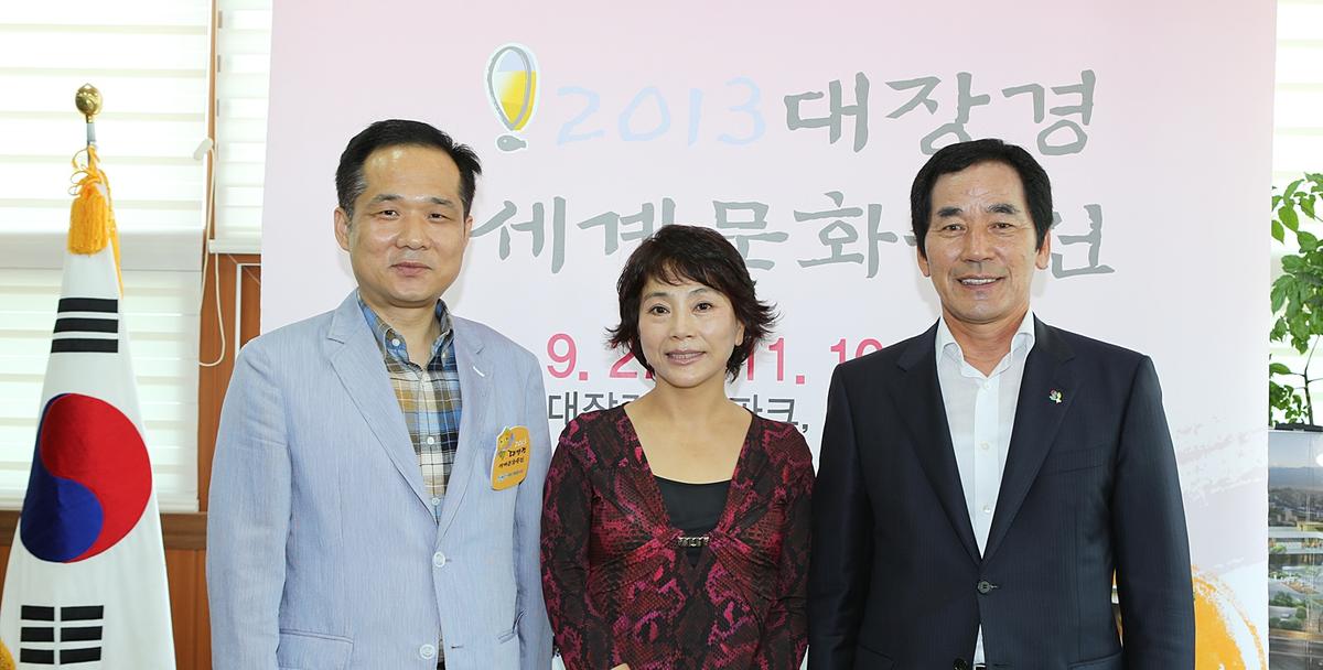 배상문 모친 합천군청 방문