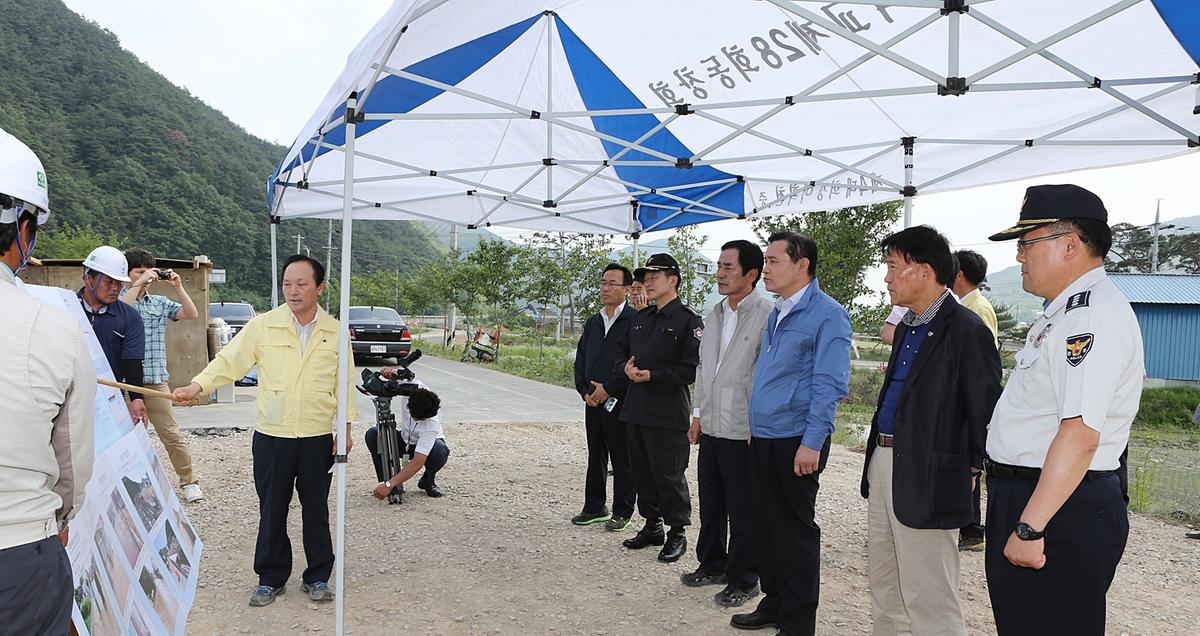 합천 소방방제청장가화수해복구 현장방문