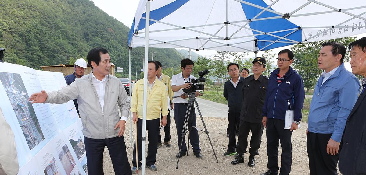 합천 소방방제청장가화수해복구 현장방문