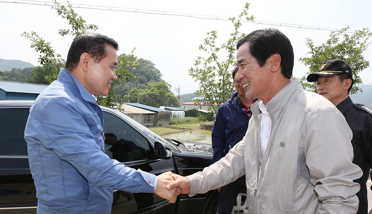 합천 소방방제청장가화수해복구 현장방문