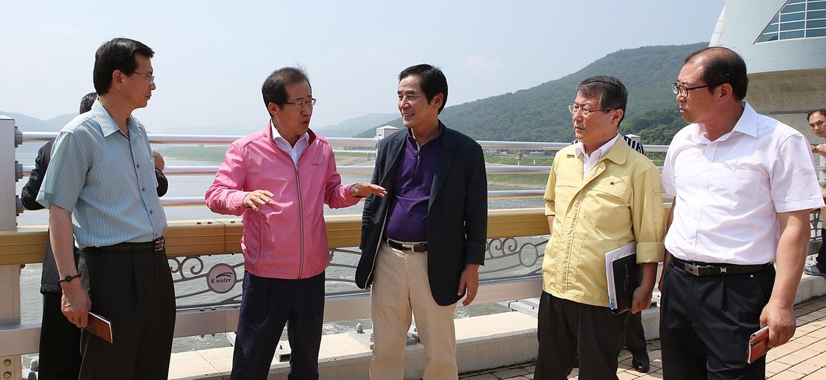 경상남도지사 합천보 방문