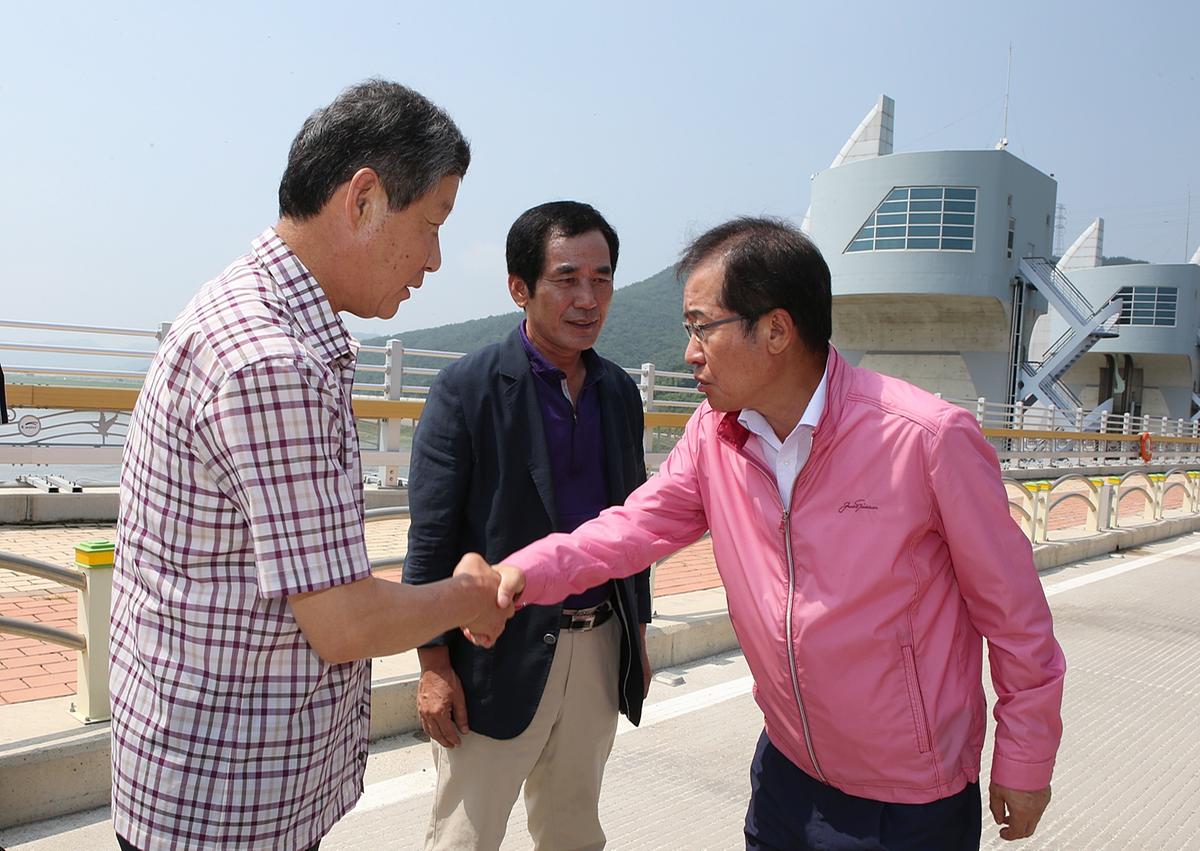 경상남도지사 합천보 방문