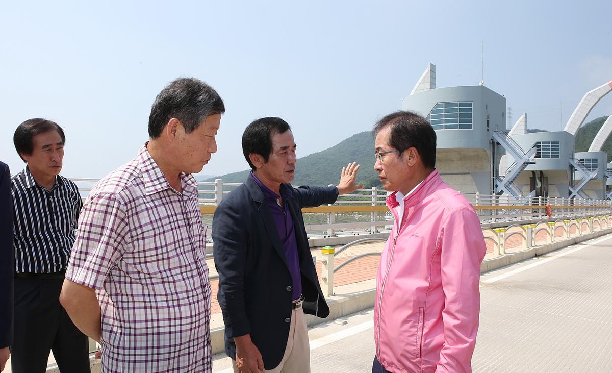 경상남도지사 합천보 방문