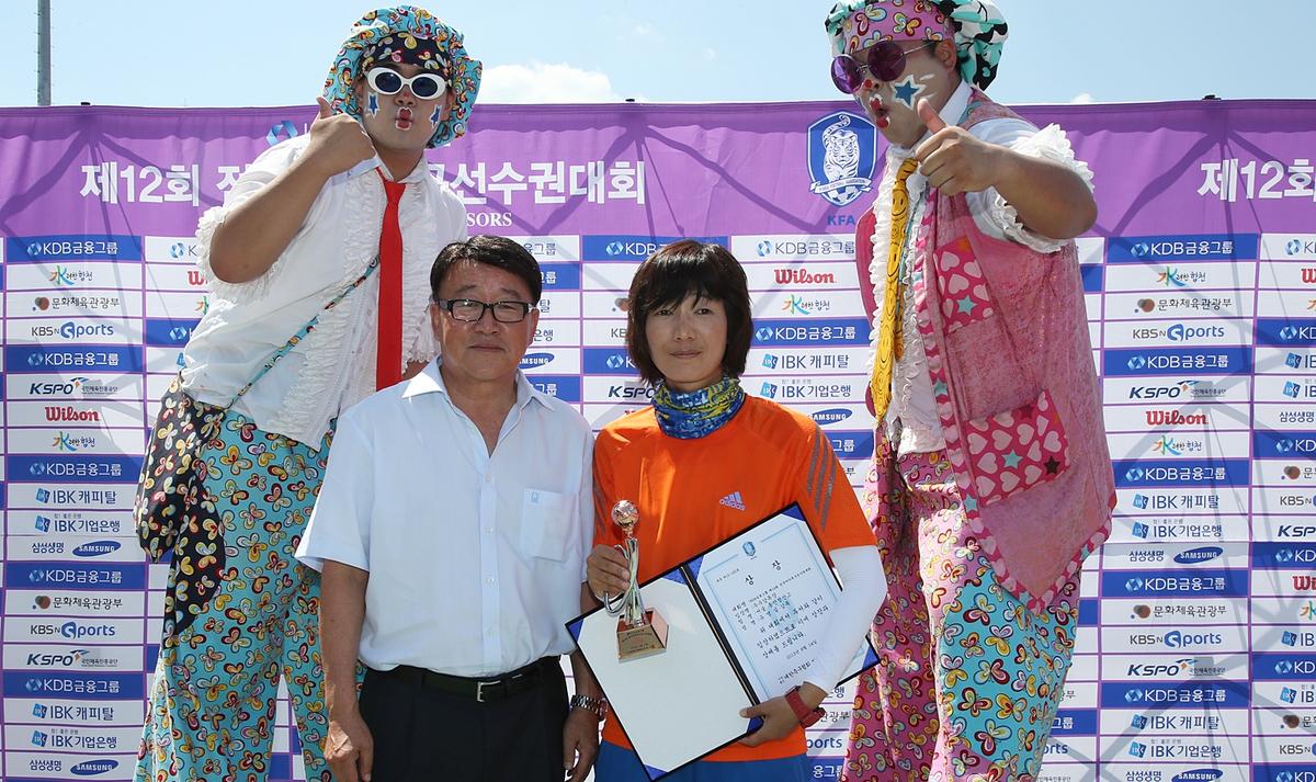전국여자축구대학부 결승시상식