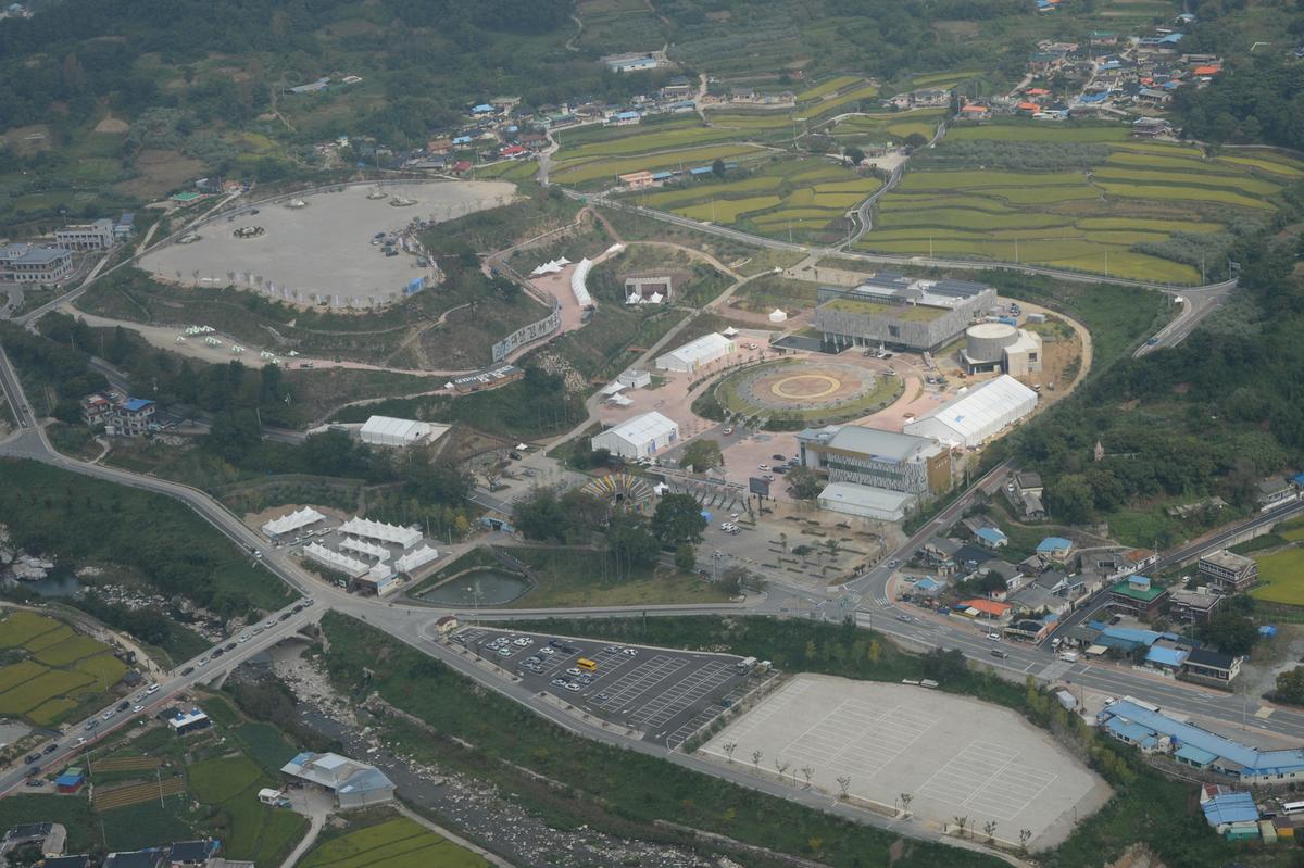 합천대장경세계문화축전 항공전경