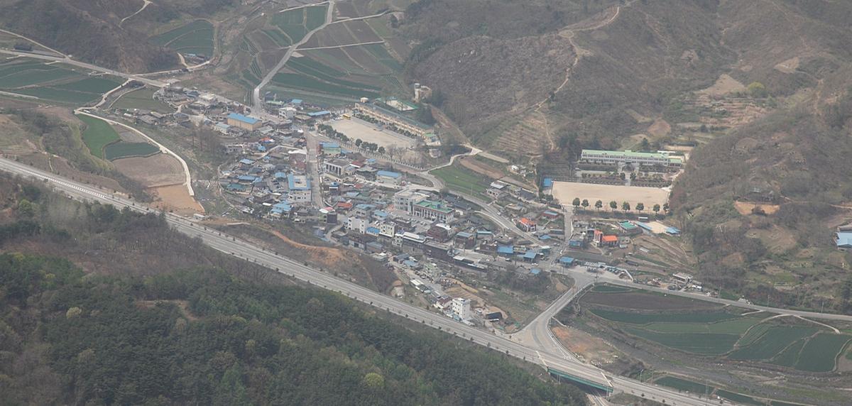 합천군 묘산면 항공전경