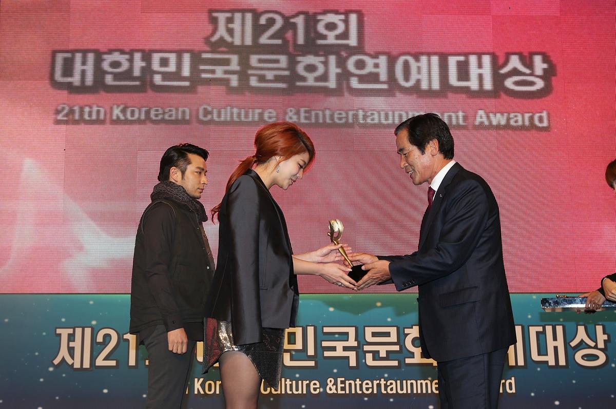 제21회 대한민국 문화연예대상수상