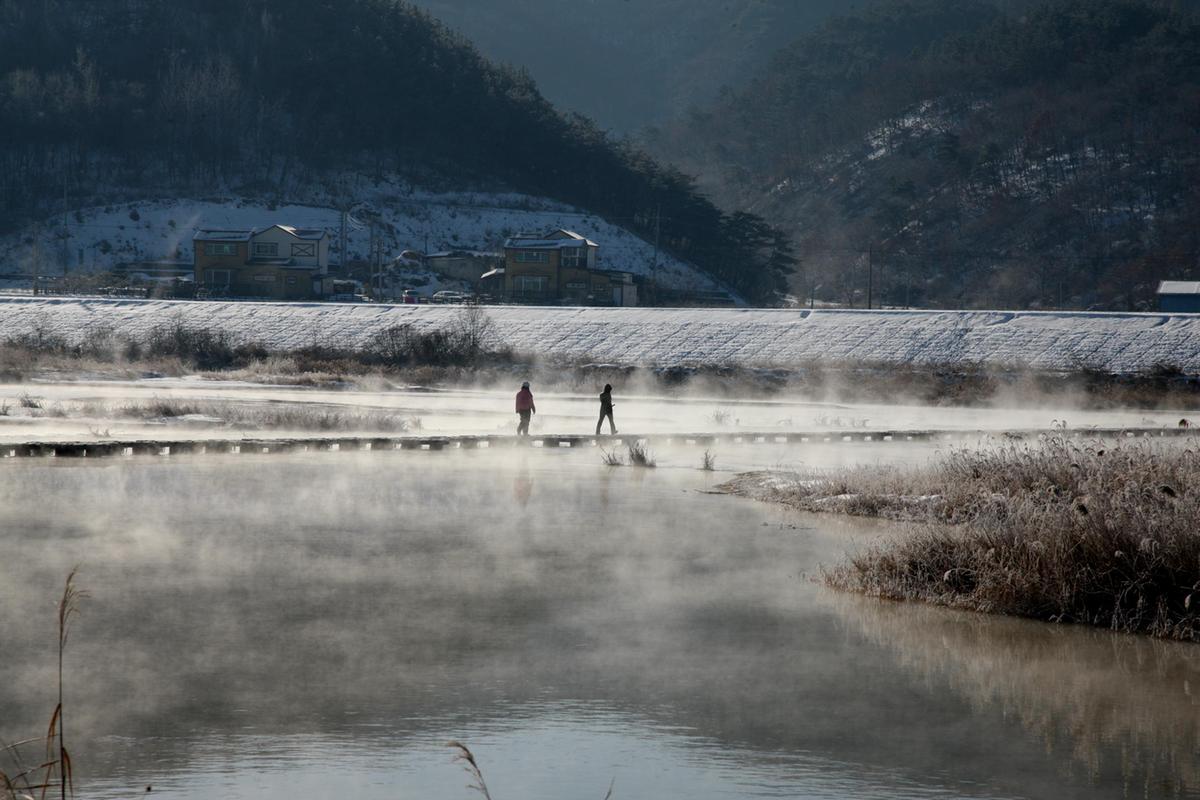 갈마산 징검다리 고두름