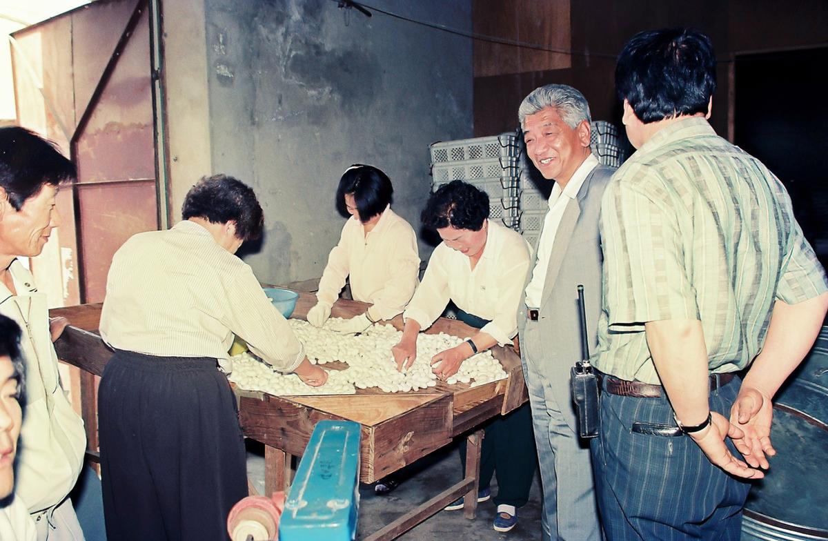 누에생산 현장방문