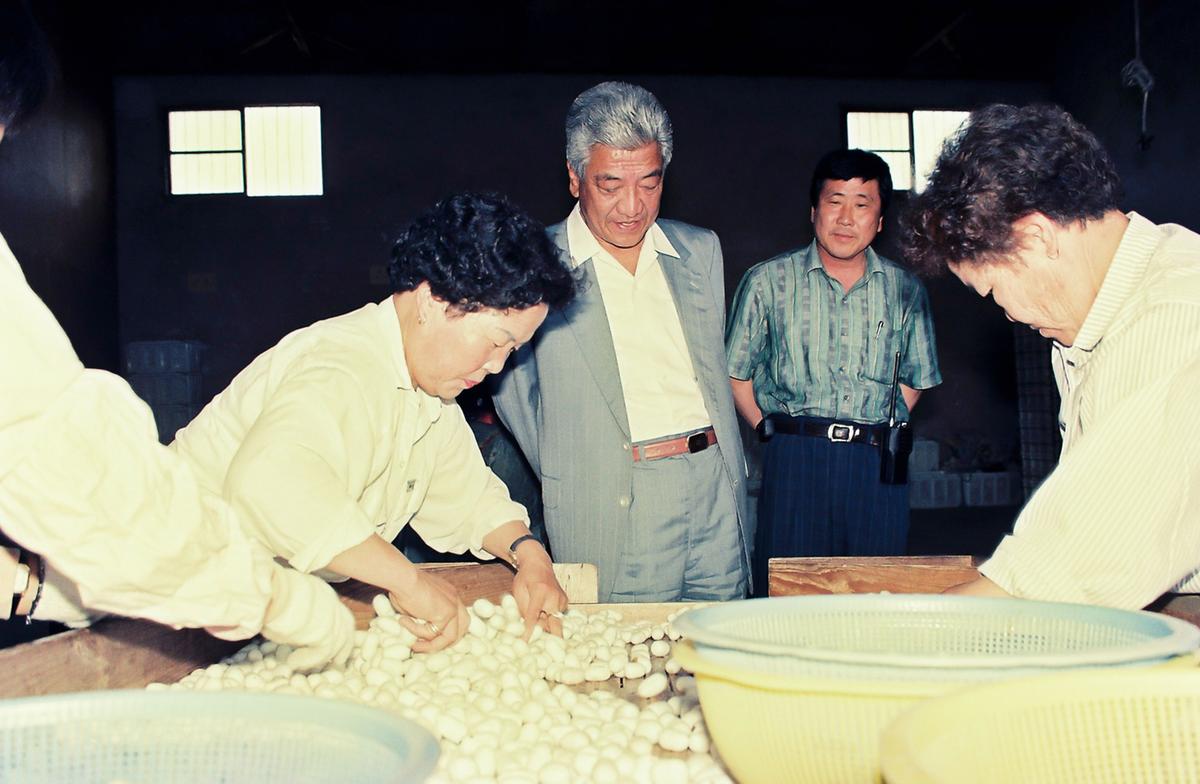 누에생산 현장방문