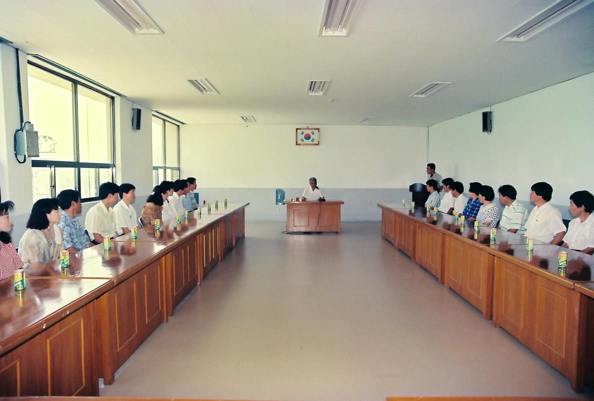 군수 방문