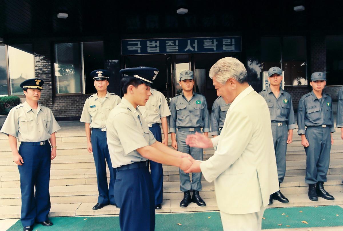 군수 방문