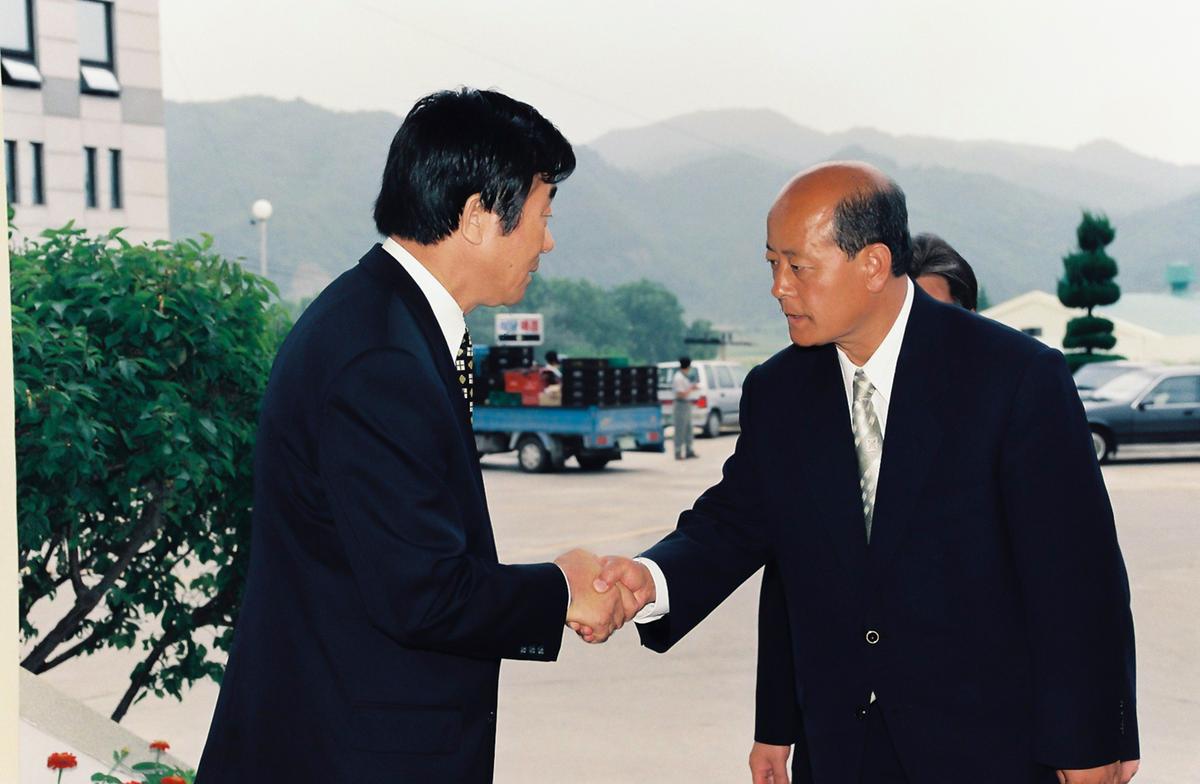 군수 방문