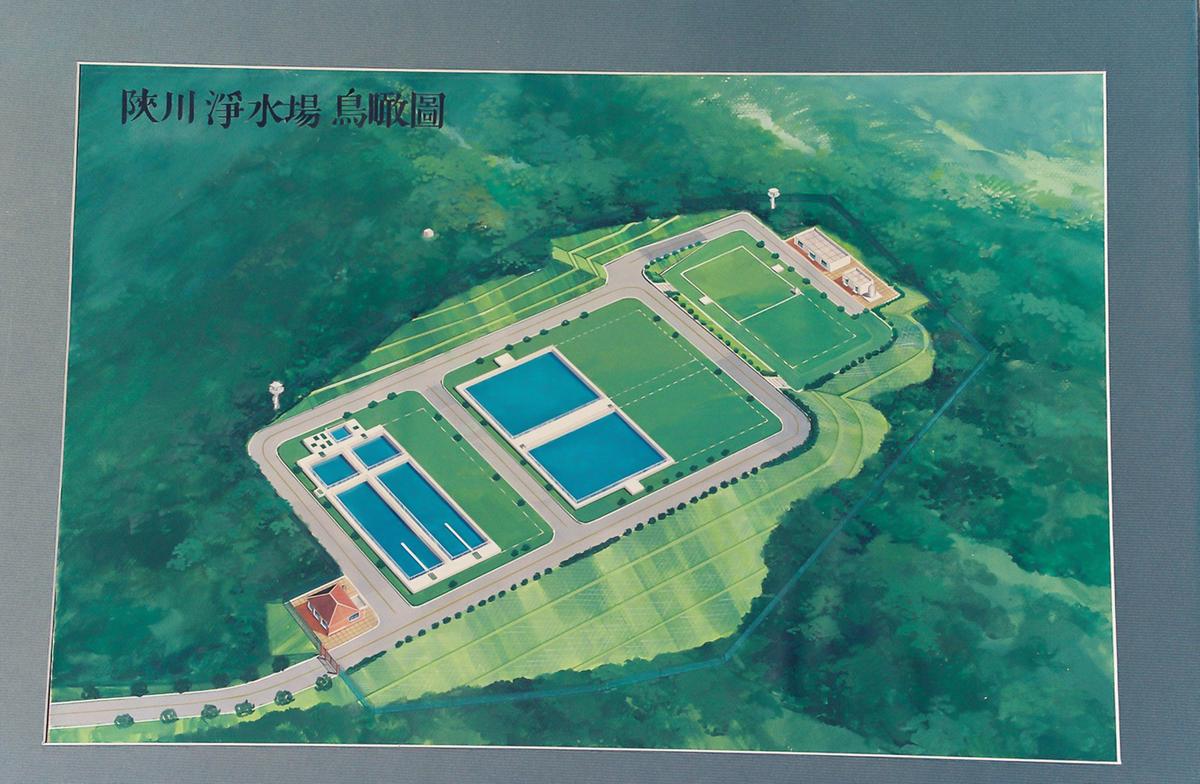 합천 정수장 조감도