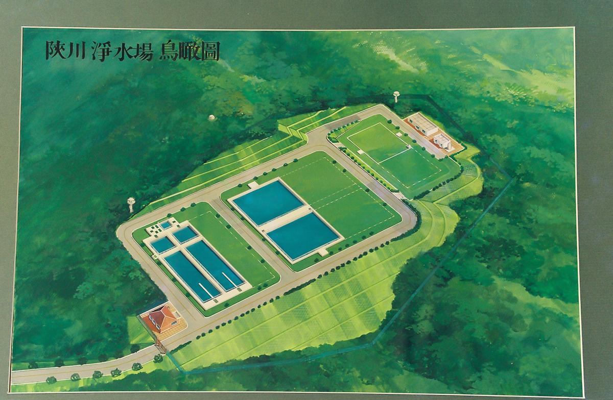 합천 정수장 조감도