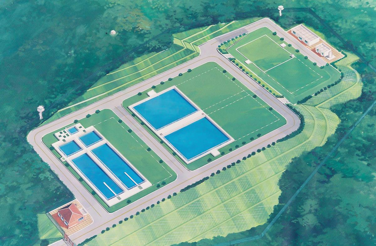 합천 정수장 조감도