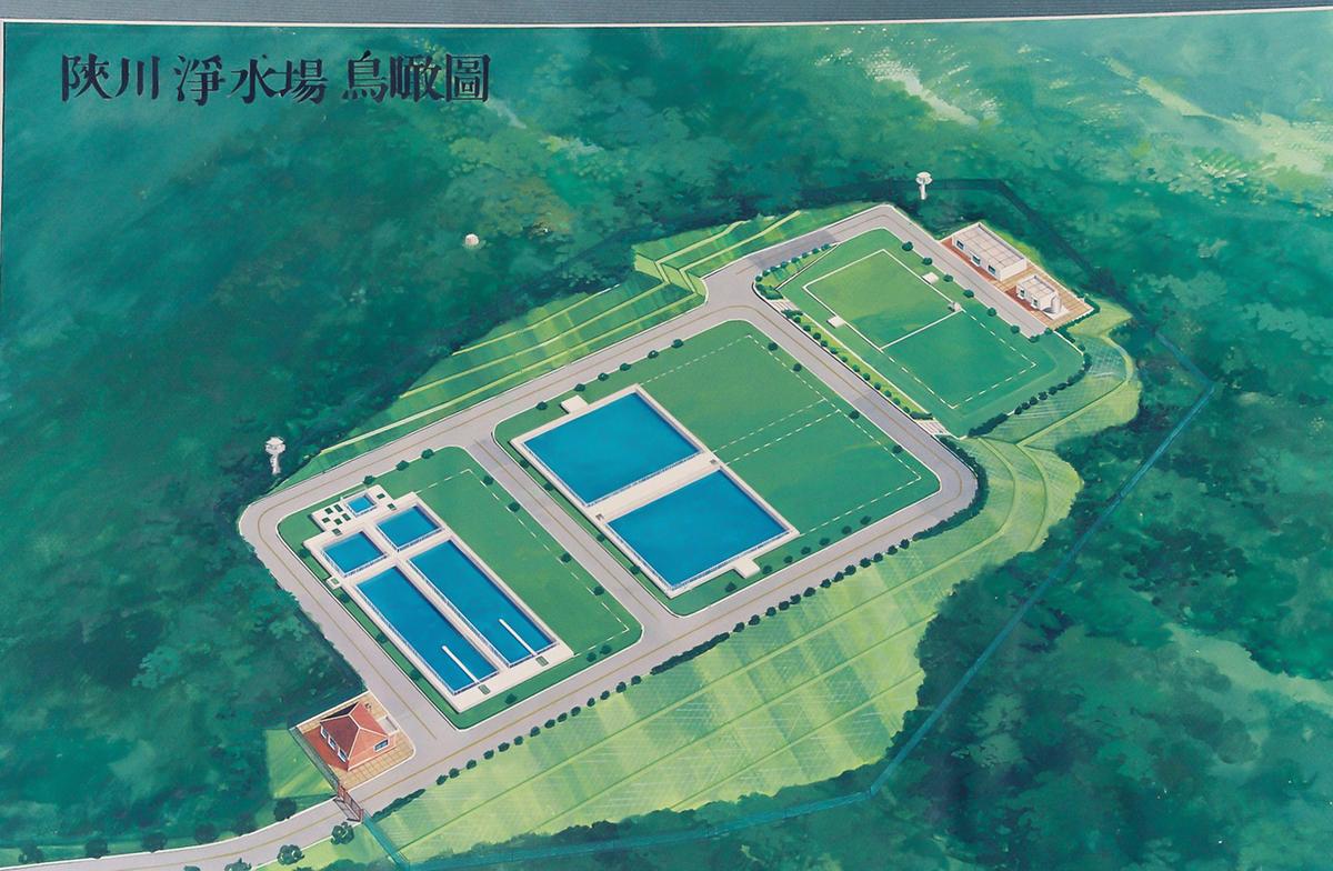 합천 정수장 조감도