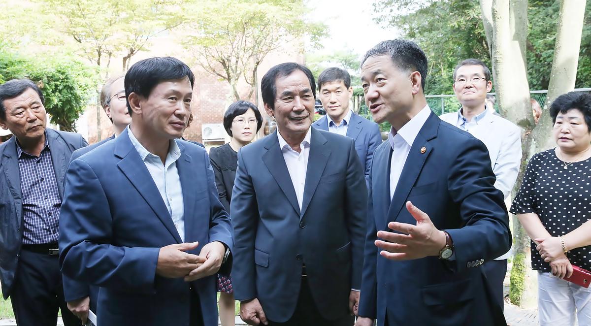 박능후보건복지부장관합천원폭복지관방문