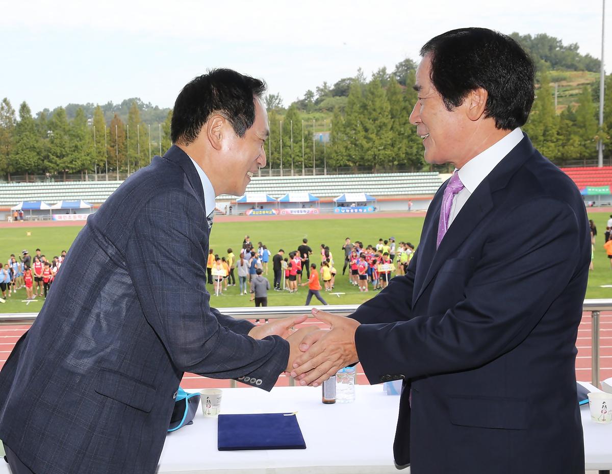 합천초중등학생육상경기대회개회식