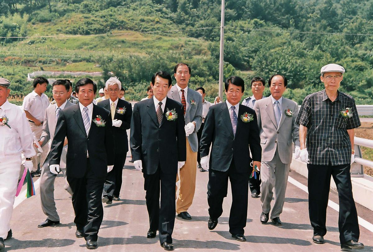 죽고교 가설공사 준공