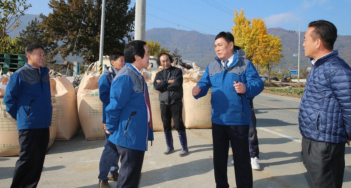 초계면공공비축미톤백수매현장