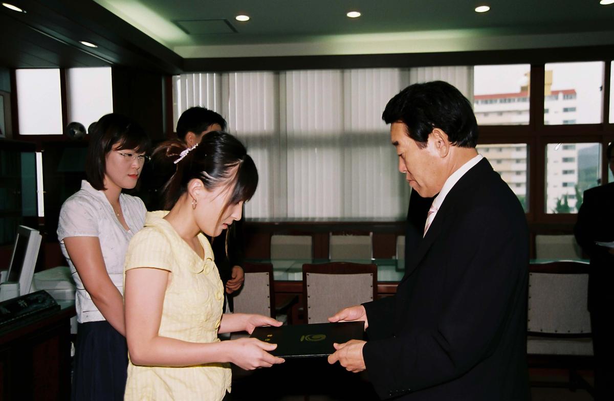일본국 고뢰정 중학생 합천군 방문단