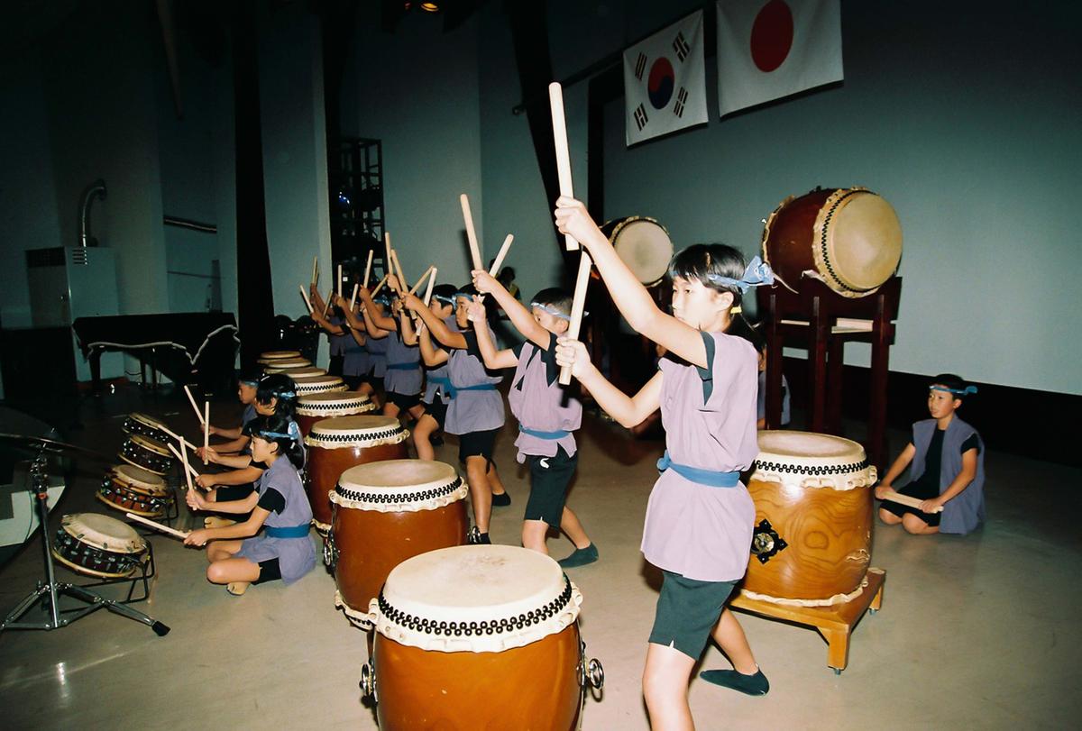 일본국 고외전자 도이 태고단의 합천군 공연