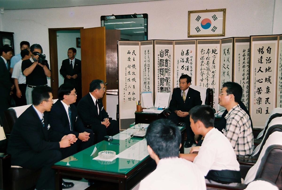 일본국 고외정 중학생 합천군 방문단