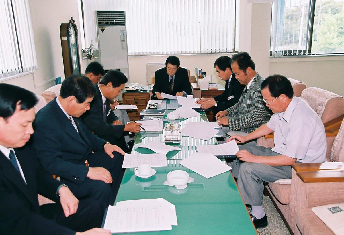민선3기 심의조 군수와 주민과 대화