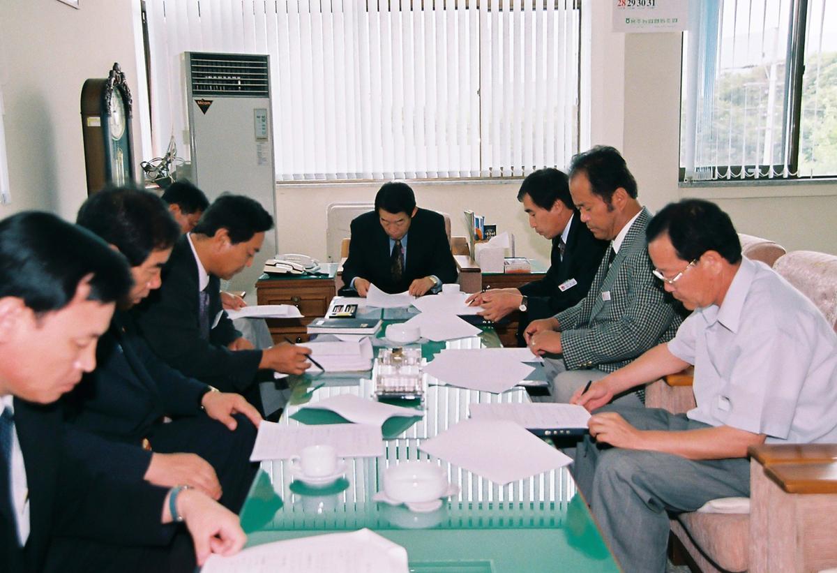 민선3기 심의조 군수와 주민과 대화