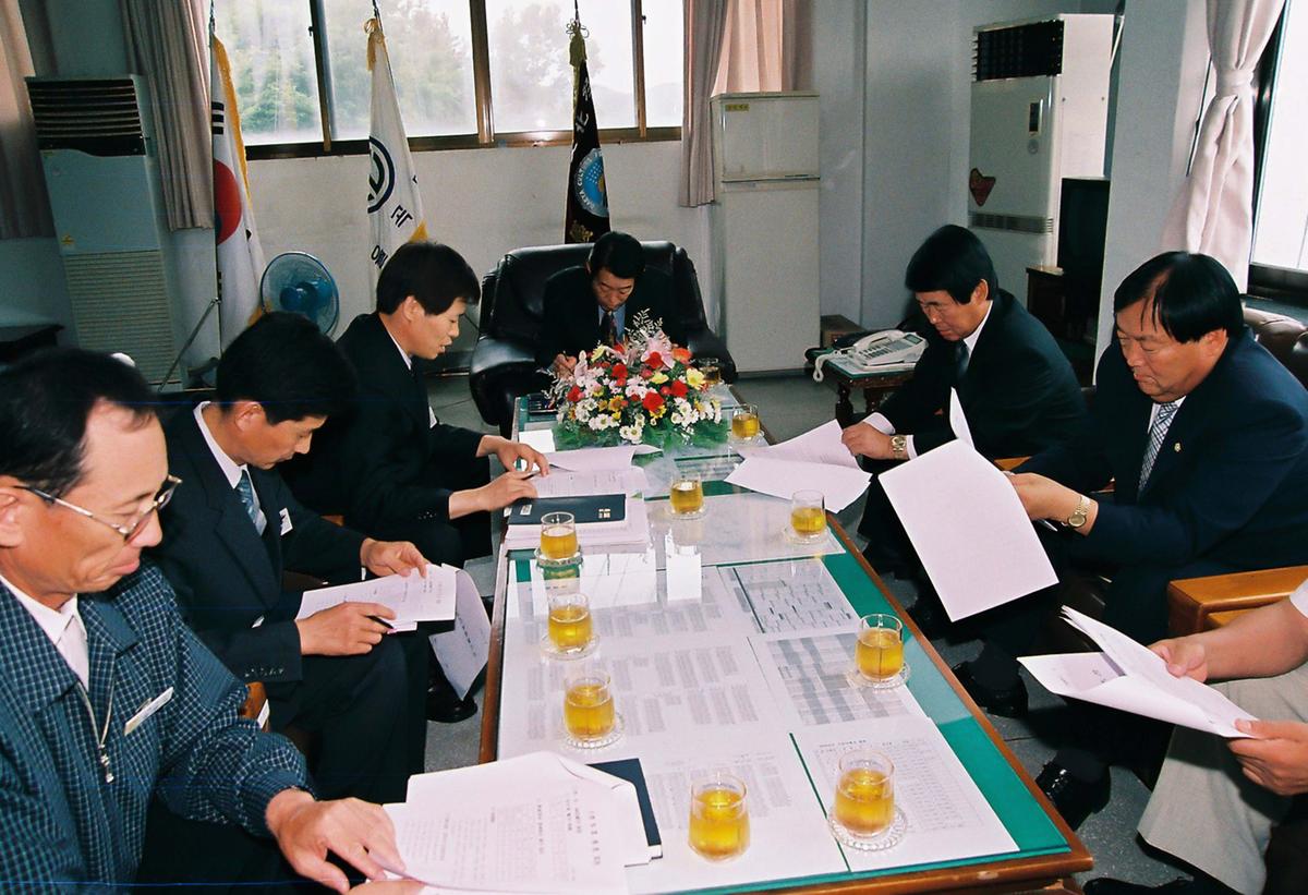 민선3기 심의조 군수와 주민과 대화