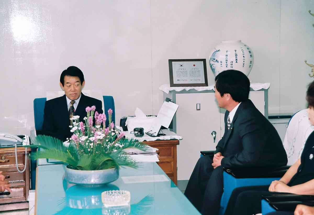 민선3기 심의조 군수와 주민과 대화