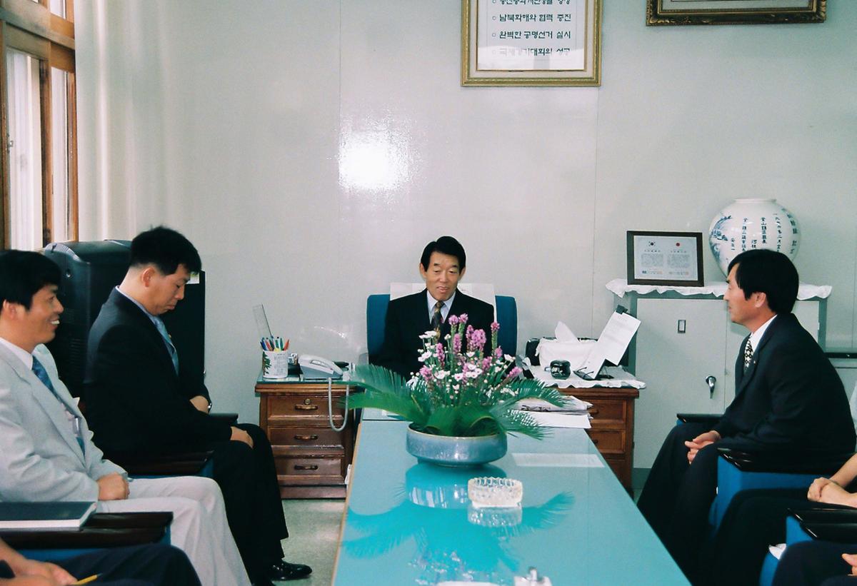 민선3기 심의조 군수와 주민과 대화