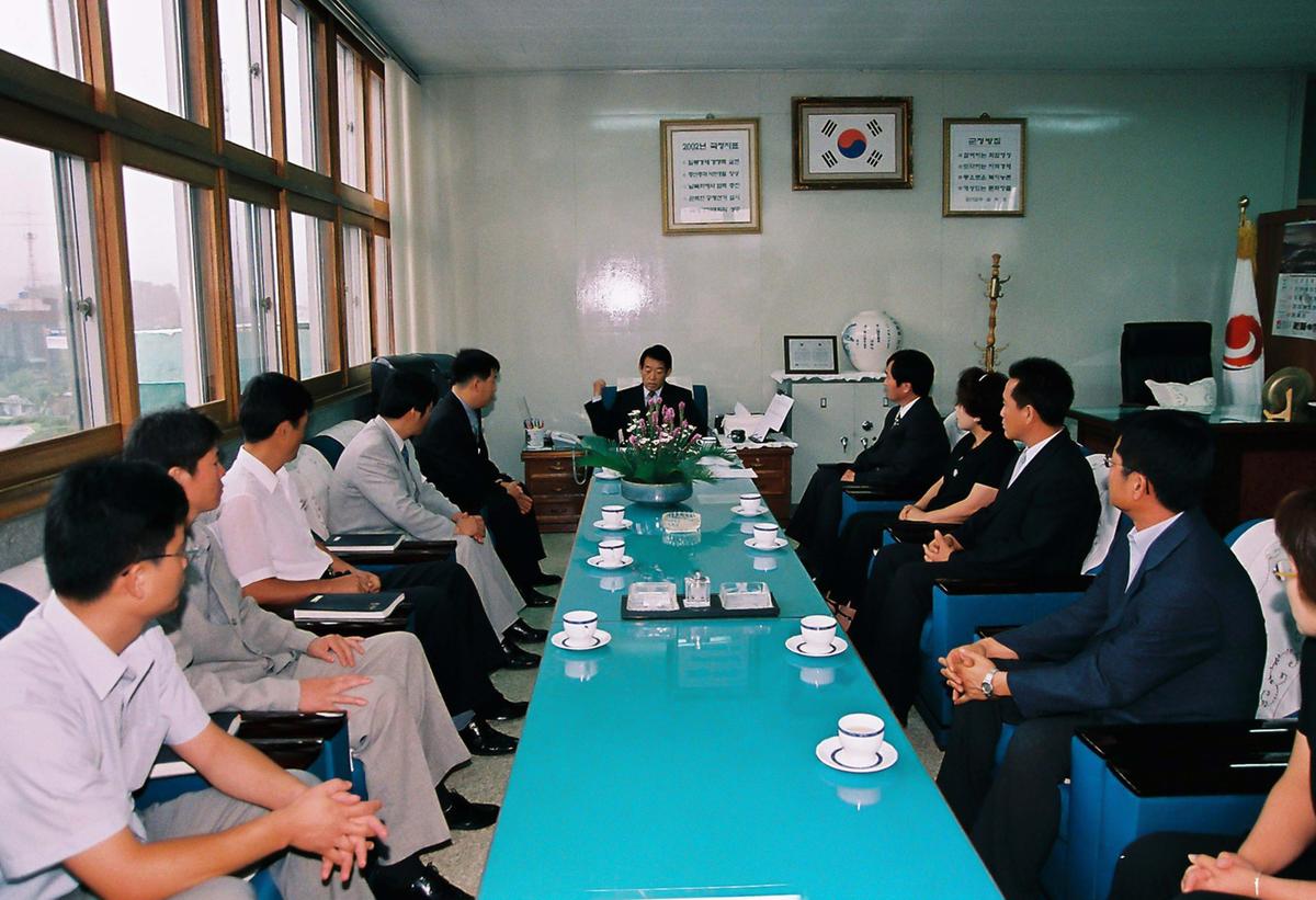 민선3기 심의조 군수와 주민과 대화