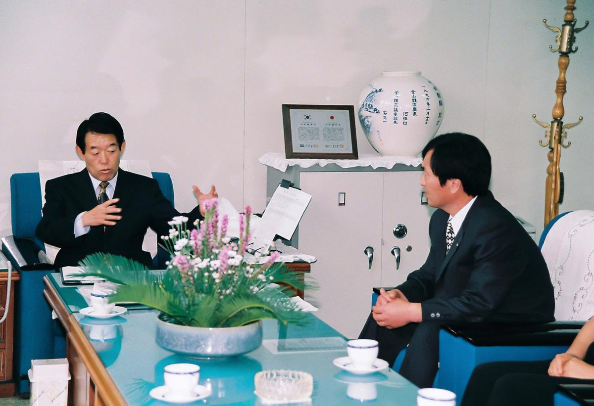 민선3기 심의조 군수와 주민과 대화