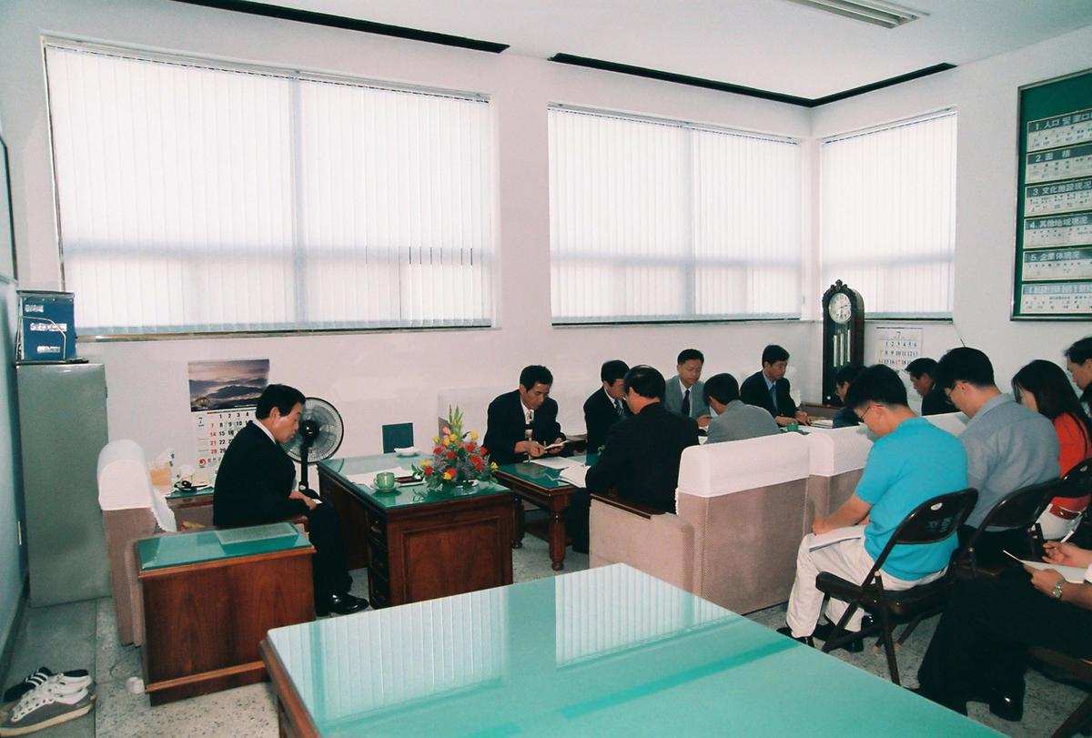 민선3기 심의조 군수와 주민과 대화