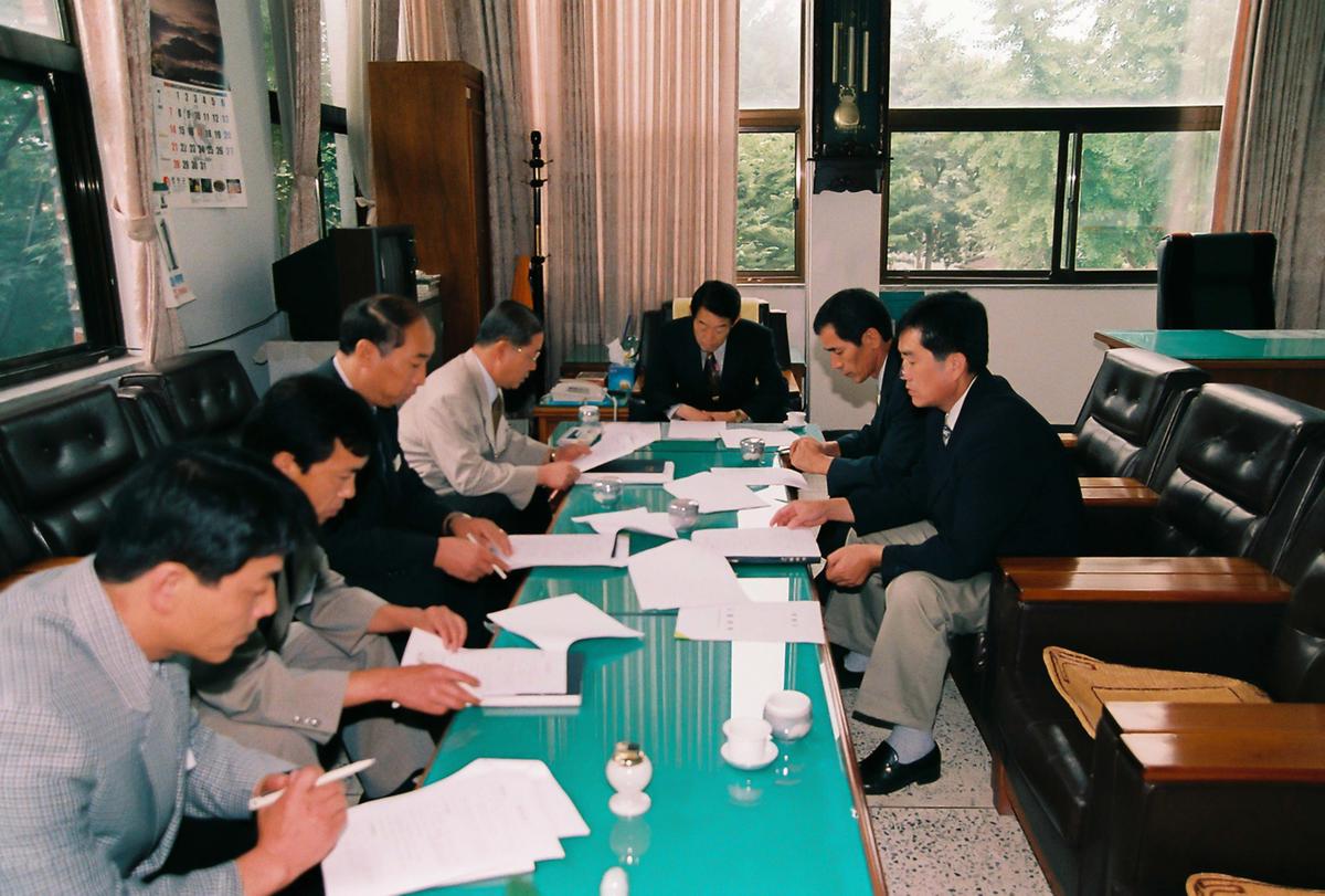 민선3기 심의조 군수와 주민과 대화